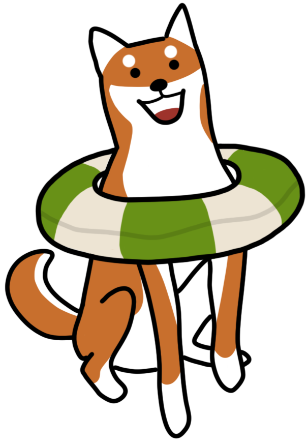 shibainu-red-pool